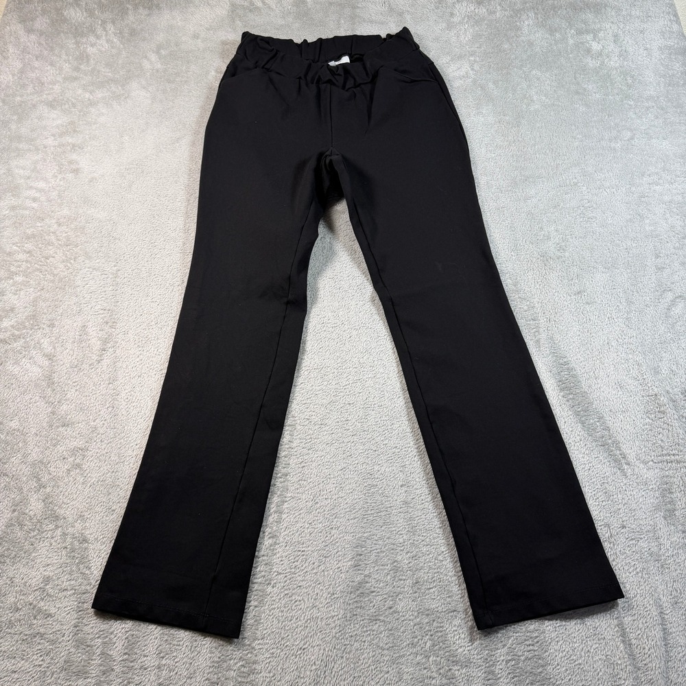 Allison‎ Izu Trouser Pants Womens PS Black Straight Leg Pull On Stretch Career